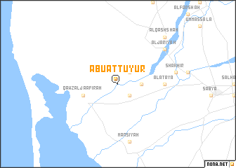 map of Abū aţ Ţuyūr