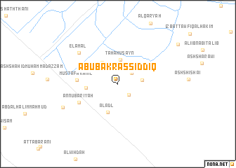 map of Abū Bakr aş Şiddīq