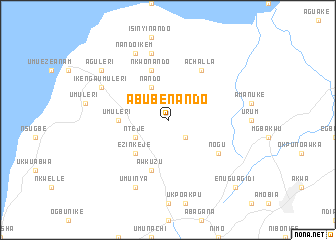 map of Abube Nando