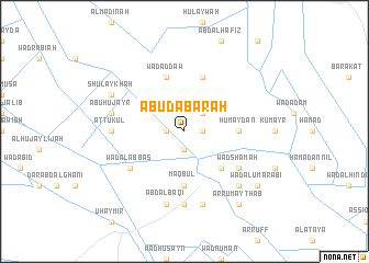 map of Abū Ḑabārah