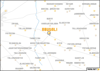 map of Abū Dālī