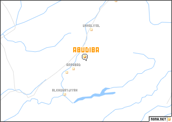 map of Abū Ḑibā‘