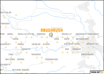 map of Abū Ghaush