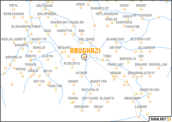 map of Abū Ghāzī