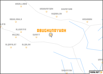 map of Abū Ghunaywah