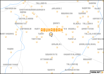 map of Abū Ḩabbah