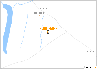 map of Abū Ḩajar
