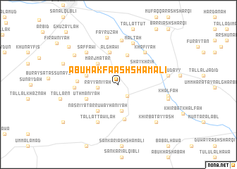 map of Abū Ḩakfā ash Shamālī