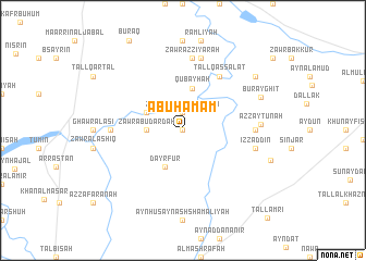 map of Abū Ḩamām