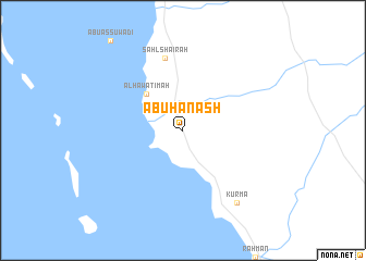 map of Abū Ḩanash