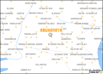 map of Abū Ḩanāyā