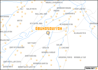 map of Abū Ḩasāwīyah