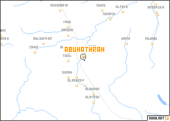 map of Abū Ḩathrah