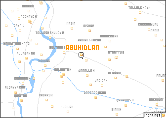 map of Abū Hidlān