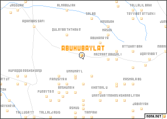 map of Abū Ḩubaylāt