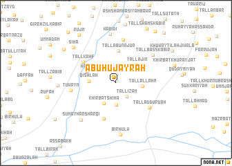 map of Abū Ḩujayrah