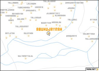 map of Abū Ḩujayrah