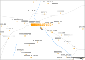 map of Abū Ḩujayrah