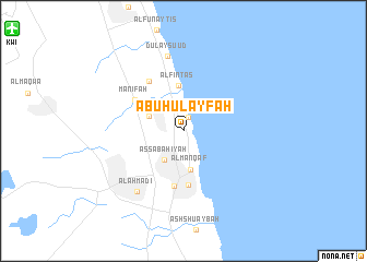 map of Abū Ḩulayfah