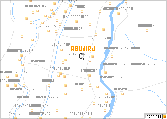 map of Abū Jirj