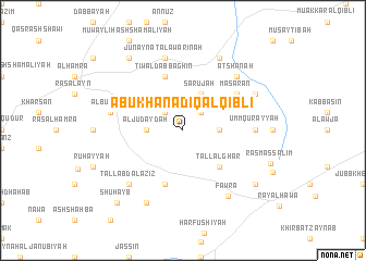 map of Abū Khanādiq al Qiblī