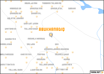 map of Abū Khanādiq