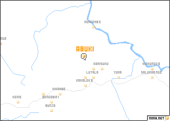map of Abuki
