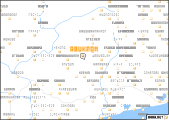 map of Abukrom