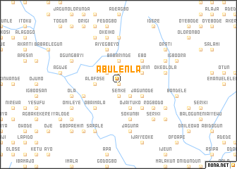 map of Abule Nla