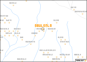 map of Abule Nla