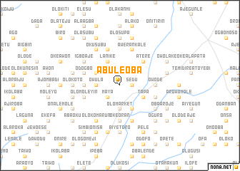 map of Abule Oba