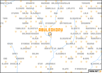 map of Abule Okoru