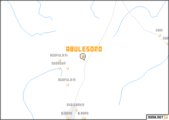 map of Abule Soro