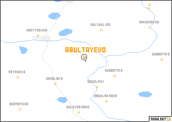 map of Abultayevo