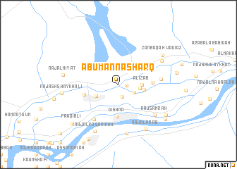 map of Abū Mannā‘ Sharq