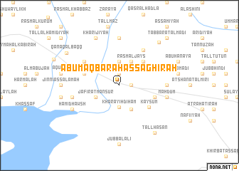 map of Abū Maqbarah aş Şaghīrah