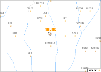 map of Ābuno