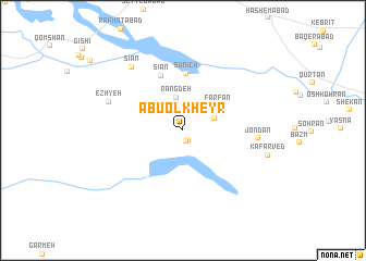 map of Abū ol Kheyr