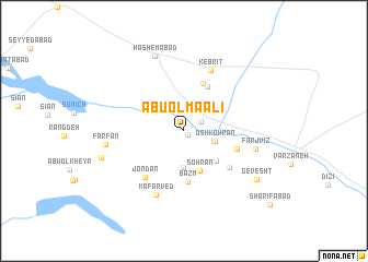 map of Abūol Ma‘ālī