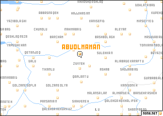 map of Abū ol Ma‘man