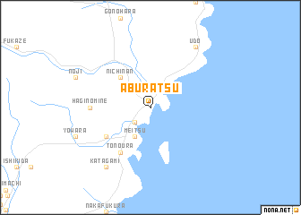 map of Aburatsu