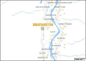 map of Abū Ruwaysh