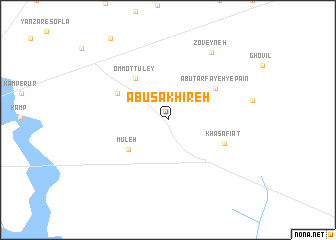map of Abū Sakhīreh