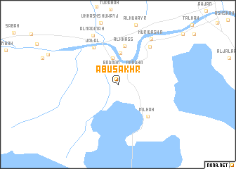 map of Abū Şakhr