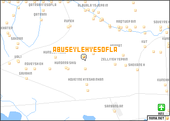map of Abū Seyleh-ye Soflá