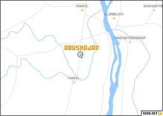 map of Abū Shajar