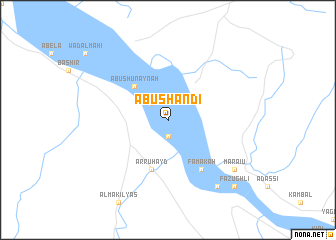 map of Abū Shandī