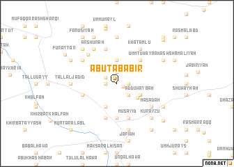 map of Abū Ţabābīr