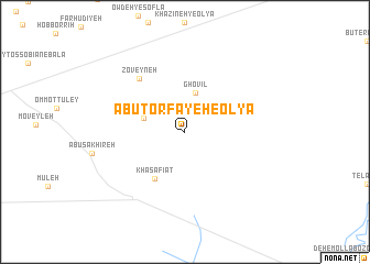 map of Abū Ţorfāyeh-e ‘Olyā