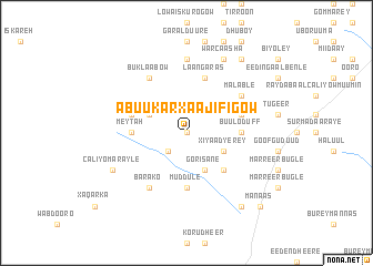 map of Abuukar Xaaji Figow